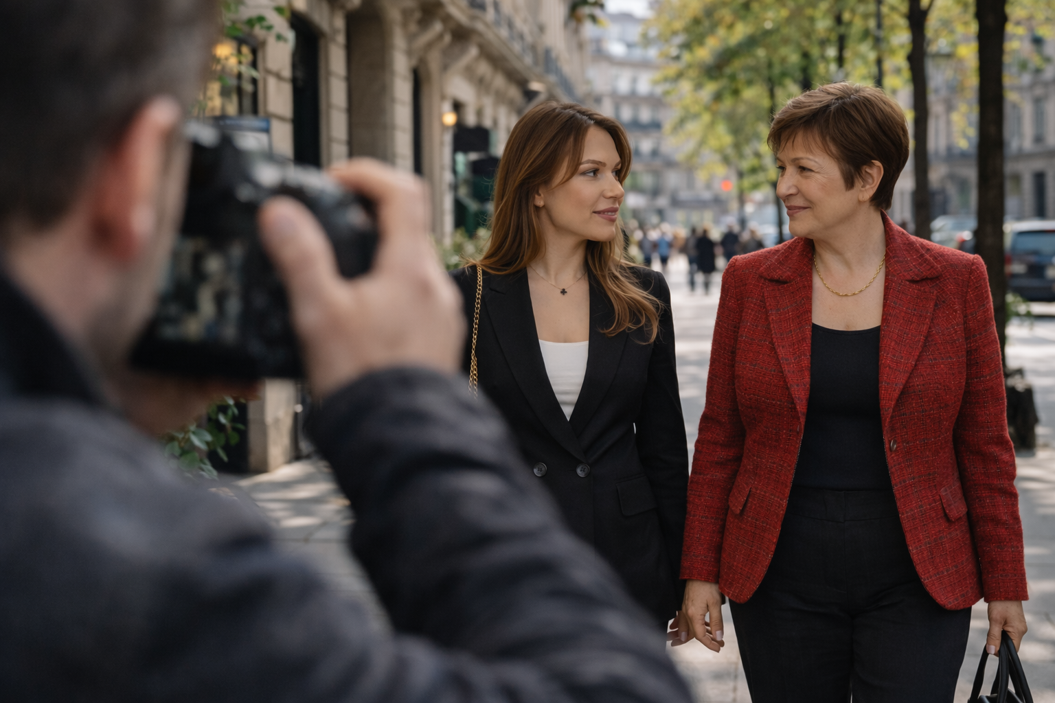 Sarah Jonson y Kristalina Georgieva en foro internacional